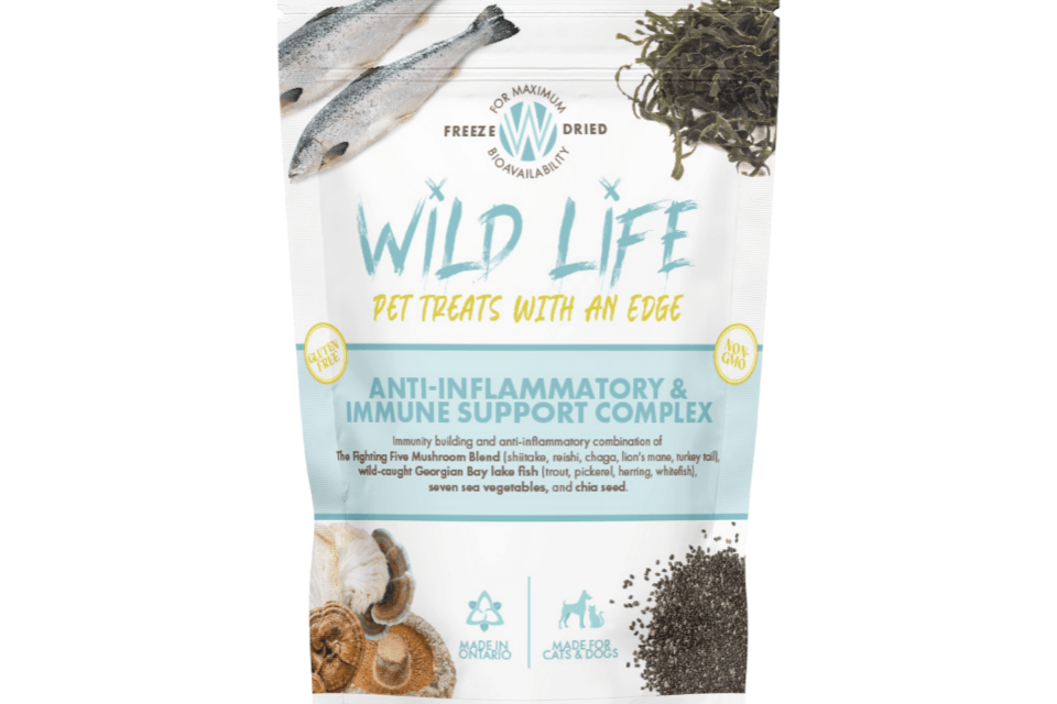 Wild Life Pet Treats - Fish/Mushrooms/Seaweed/Chia - 30 Treats (Small Pouch) - Wild Life Pet Treats